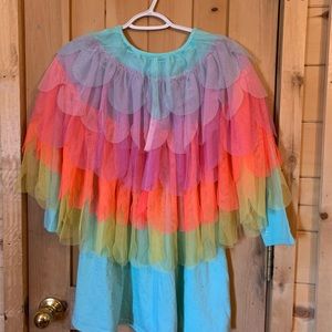 Girls rainbow dress 10/12